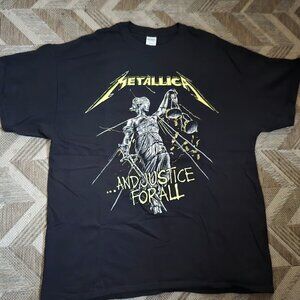 NWT Black Metallica Graphic T shirt  Full Size